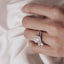 1.50 CT Round Shaped Moissanite Halo Engagement Ring - crownmoissanite