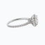 1.50 CT Round Shaped Moissanite Halo Engagement Ring - crownmoissanite