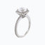 1.50 CT Round Shaped Moissanite Halo Engagement Ring - crownmoissanite
