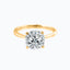 1.50 CT Round Shaped Moissanite Solitaire Engagement Ring - crownmoissanite