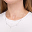 0.12TCW Round Moissanite Drop Necklace - crownmoissanite