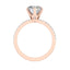 1.85 CT Round Cut Solitaire Pave Moissanite Engagement Ring - crownmoissanite