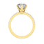 1.85 CT Round Cut Solitaire Pave Moissanite Engagement Ring - crownmoissanite