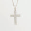 0.56 TCW Round Moissanite Cross Necklace - crownmoissanite