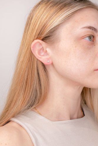 0.58 TCW Round Moissanite Solitaire Stud Earrings - crownmoissanite