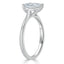 0.75 CT Pear Cut Solitaire Moissanite Engagement Ring - crownmoissanite