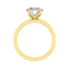 1.85 CT Round Cut Solitaire Moissanite Engagement Ring - crownmoissanite