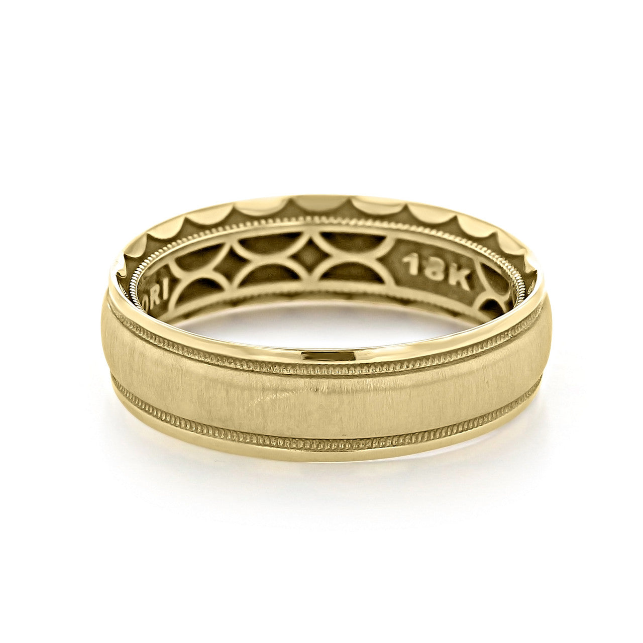 Tacori Sculpted Crescent Wedding Band for Men - crownmoissanite