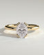 2.0 CT Elongated Cushion Cut Moissanite Solitaire Engagement Ring
