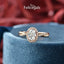 1.33 CT Oval Cut Halo Twisted Pave Moissanite Engagement Ring - crownmoissanite