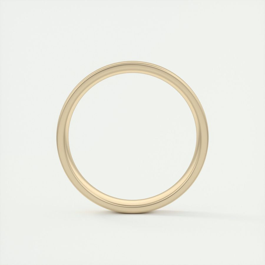 Satin-Finish Classic White Gold Men's Band - crownmoissanite