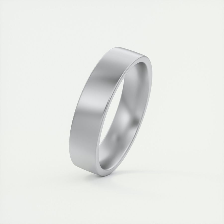 Classic Satin-Finish Yellow Gold Men's Band - crownmoissanite