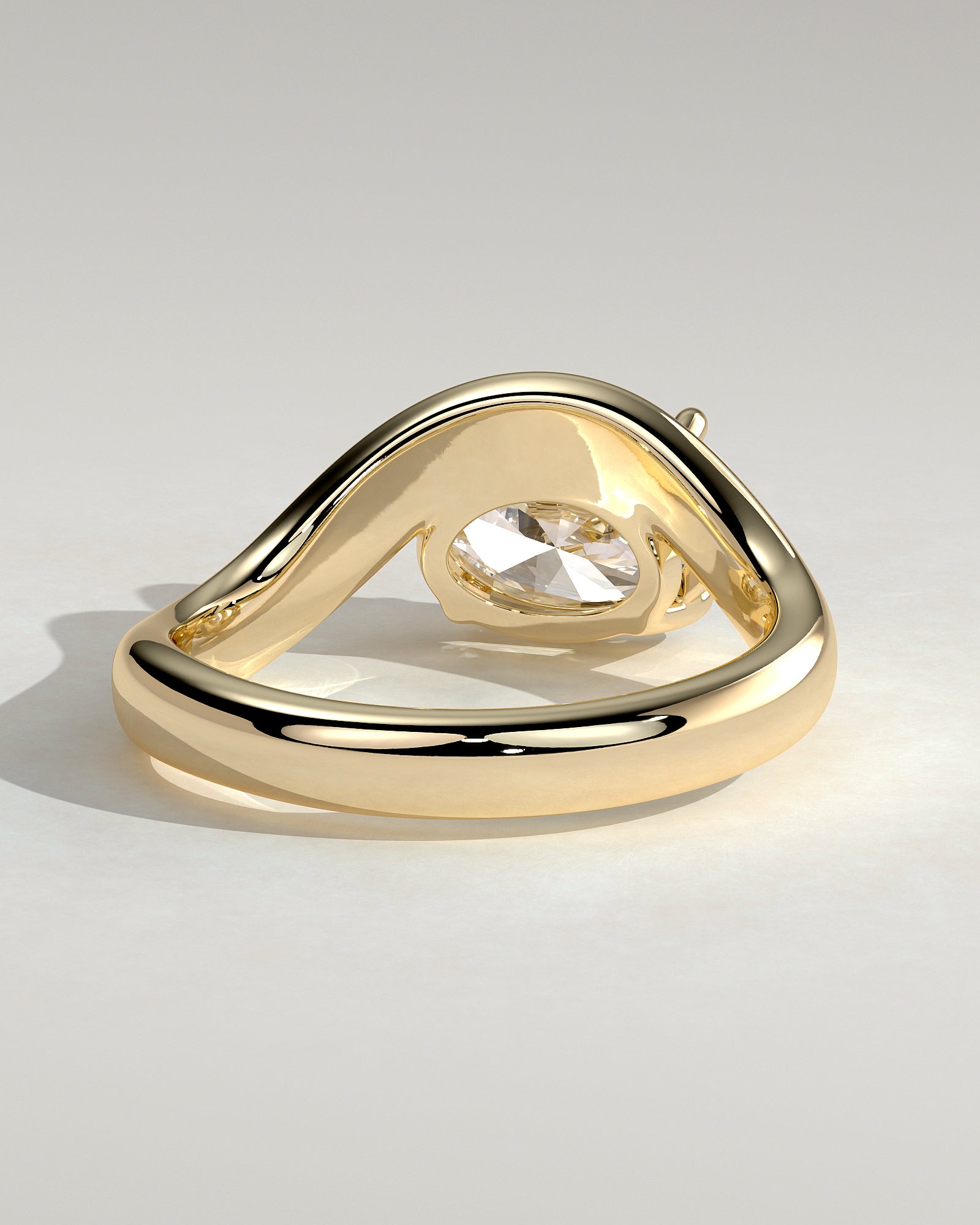 2.0 CT Oval Cut Moissanite Unique Engagement Ring