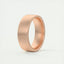 Satin-Finish Rose Gold Regular Men's Band - crownmoissanite