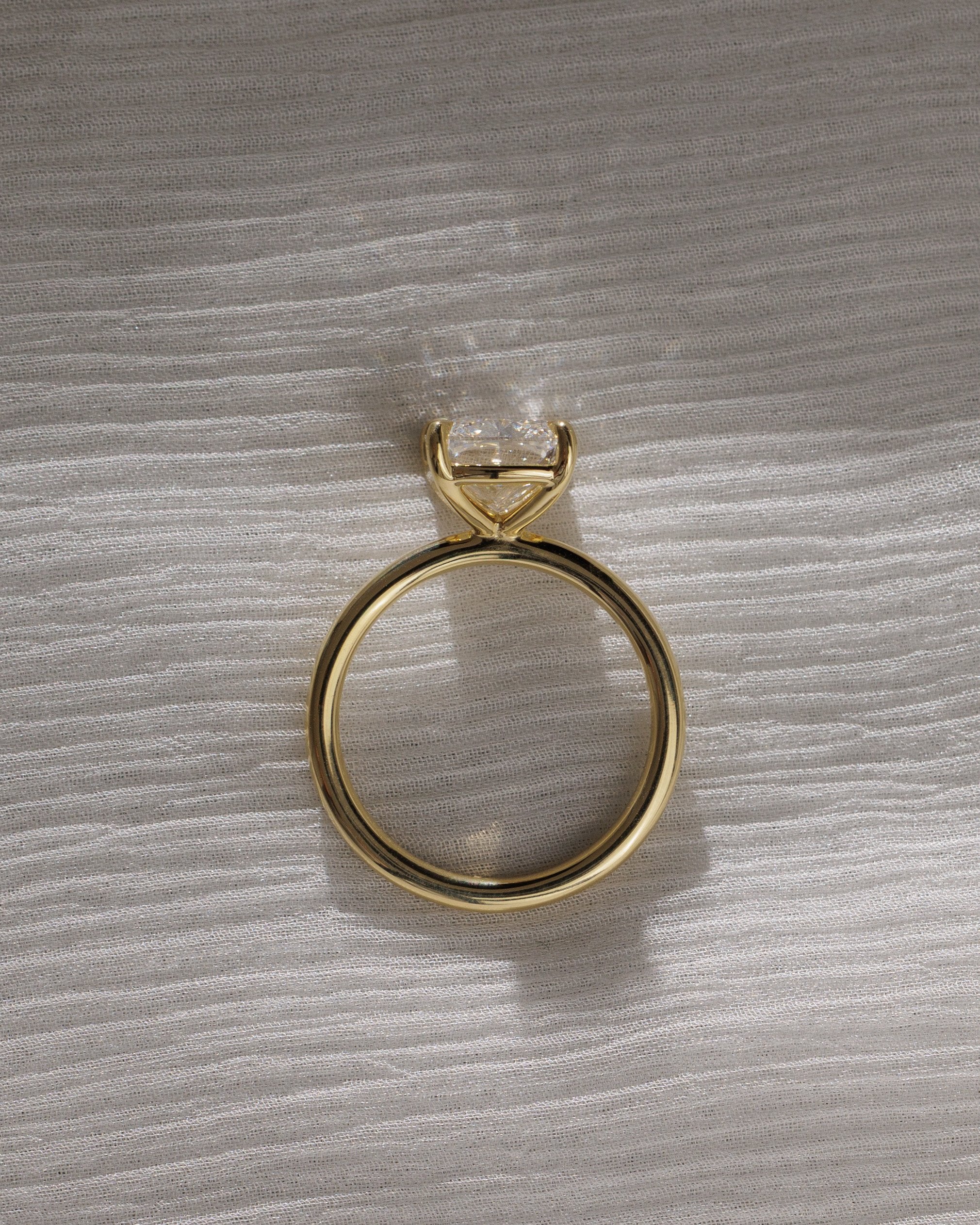 2.0 CT Elongated Cushion Cut Moissanite Solitaire Engagement Ring