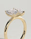 3.30 CT Pear & Marquise Cut Moissanite Pave Engagement Ring