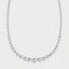 round Cut Moissanite Diamond Tennis Necklace