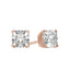 0.50 TCW-1.0 TCW Cushion Cut Moissanite Solitaire Stud Earrings - crownmoissanite