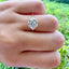 2.65 CT Round Cut Cluster Moissanite Engagement Ring - crownmoissanite