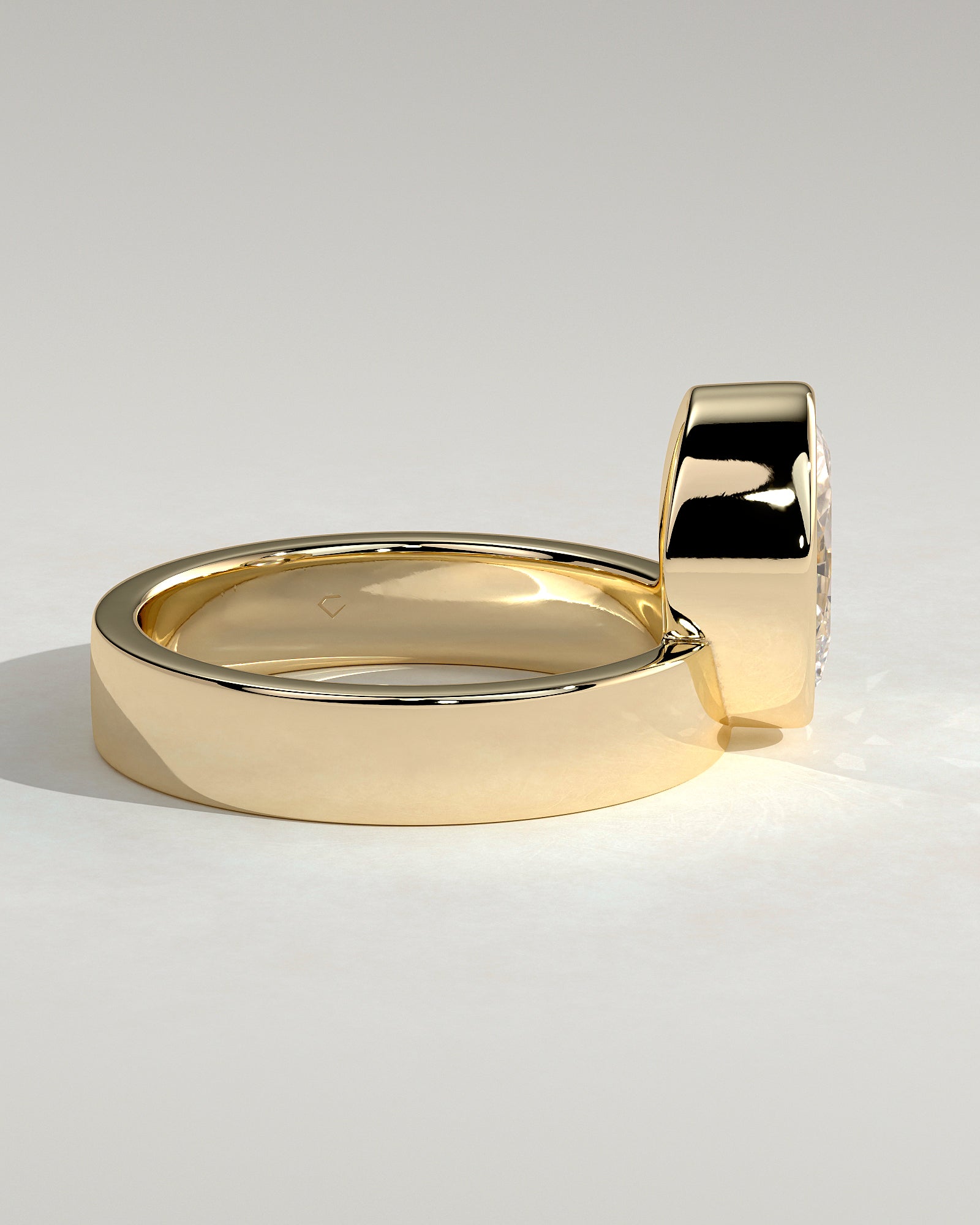 2.0 CT Oval Cut Moissanite Solitaire Engagement Ring