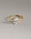 2.0 CT Elongated Cushion Cut Moissanite Hidden Halo Engagement Ring