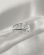 3.30 CT Marquise & Pear Cut Moissanite Bezel Engagement Ring