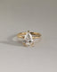 2.0 CT Pear Cut Moissanite Solitaire Engagement Ring