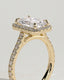 2.0 CT Radiant Cut Moissanite Halo Style Engagement Ring