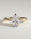 2.0 CT Pear Cut Moissanite Pave Style Engagement Ring