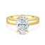 2.0 CT Oval Cut Moissanite Solitaire Engagement Ring