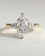 2.0 CT Marquise Cut Moissanite Three Stone Engagement Ring