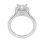 2.15 CT Cushion Cut Halo Moissanite Engagement Ring - crownmoissanite