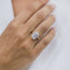 4.10 CT Emerald Solitaire Milgrain Moissanite Engagement Ring - crownmoissanite