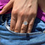1.5 CT Cushion Solitaire & Pave Moissanite Engagement Ring - crownmoissanite