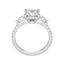 2.78 CT Princess 3 Stone Moissanite Engagement Ring - crownmoissanite