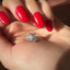 2.30 CT Emerald Three Stone Style Moissanite Engagement Ring - crownmoissanite