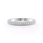 0.55 TCW Round Cut Triple Pave Half Eternity Moissanite Wedding Band