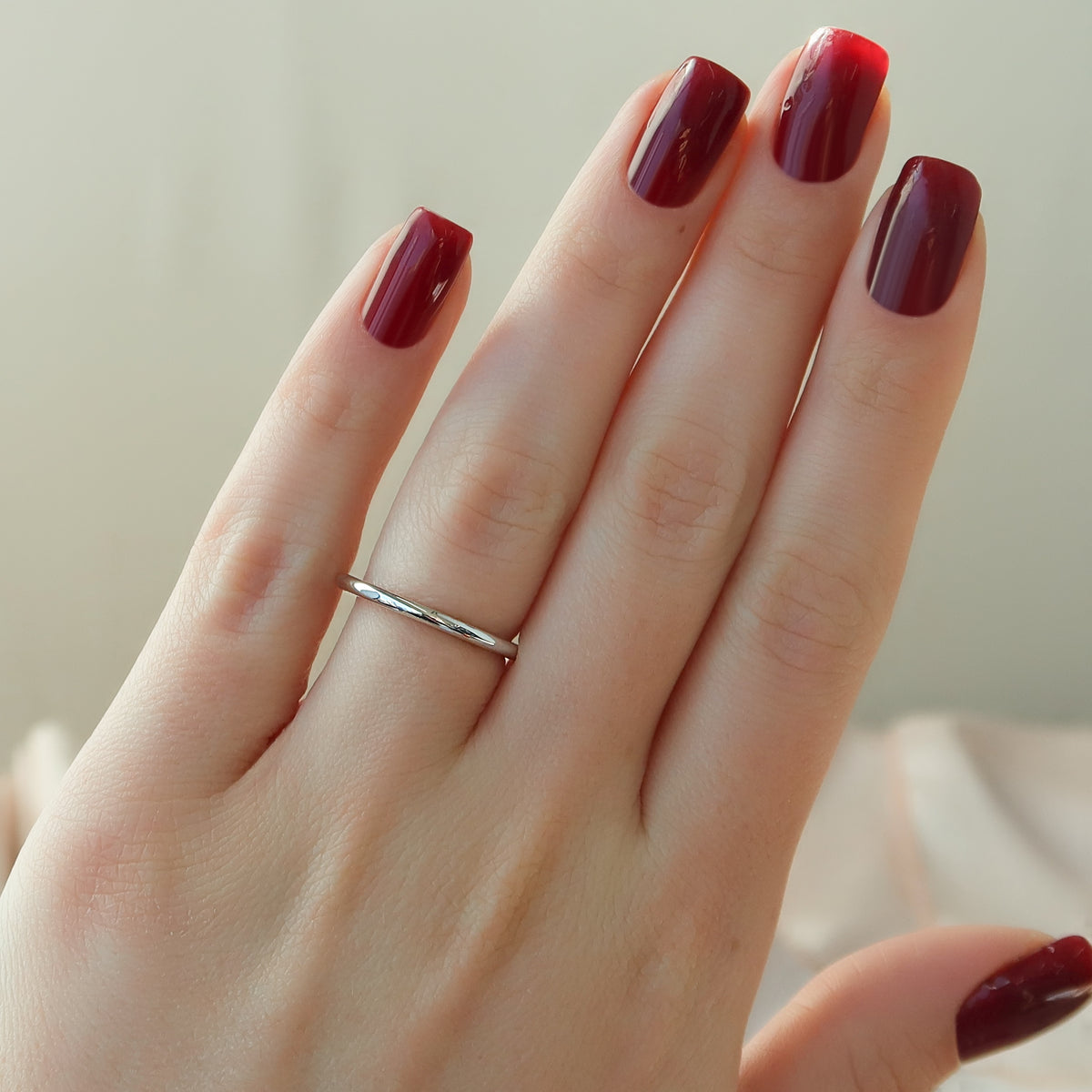 0.25 TCW Round Cut Solitaire Moissanite Wedding Band