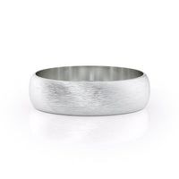 Classic Brushed Finish Wedding Band For Men - crownmoissanite