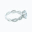 2.0 CT Round Shaped Moissanite Solitaire Twisted Engagement Ring - crownmoissanite