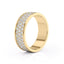 Round Shaped Stones Classic Men's Wedding Band - crownmoissanite