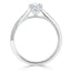 0.75 CT Oval Cut Solitaire Moissanite Engagement Ring - crownmoissanite