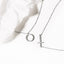 0.30 TCW Round Moissanite Diamond Circle Pendent Necklace - crownmoissanite