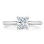 1.0 CT Radiant Cut Solitaire Moissanite Engagement Ring - crownmoissanite