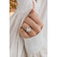 4.0 CT Crushed Ice Oval Three Stone Moissanite Engagement Ring - crownmoissanite