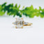 1.9 CT Emerald Cut Three Stone Moissanite Engagement Ring - crownmoissanite