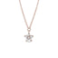0.10 TCW Round Moissanite Diamond Star Pendent Necklace - crownmoissanite
