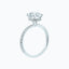 2.50 CT Oval Shaped Moissanite Hidden Halo Engagement Ring - crownmoissanite