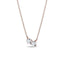 0.35 TCW Round Moissanite Diamond Two Stones Pendent Necklace - crownmoissanite