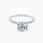 2.0 CT Round Shaped Moissanite Solitaire Pave Setting Engagement Ring - crownmoissanite
